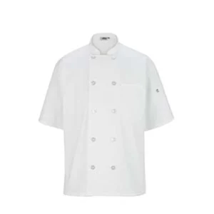 Edwards Hospitality Chef Apparel & Aprons 10 Button Short Sleeve Chef Coat